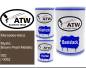 Preview: Mercedes-Benz, Mystic Brown Pearl Metallic, 052 / 0052: 500ml Lackdose + 500ml Klarlack + 250ml Härter - Set, von ATW Autoteile West.